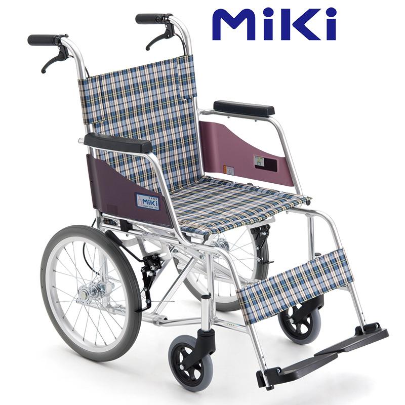 日本Miki三贵轮椅车 MOCC-43L 折叠轻便老年人残疾人便携轮椅手推车图片