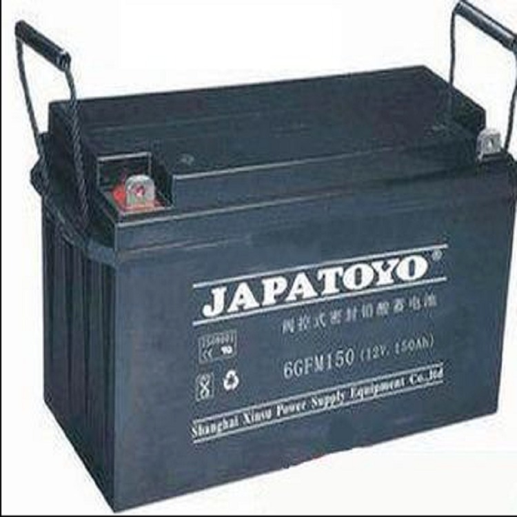 JAPATOYO蓄电池6GFM150储能电池12V150AHups蓄电池 直流屏EPS配套电源