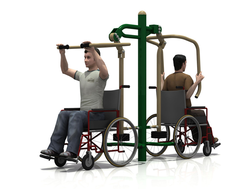 通奥专业研发各种运动健身器材室内外残疾人健身路径坐推坐拉示例图2