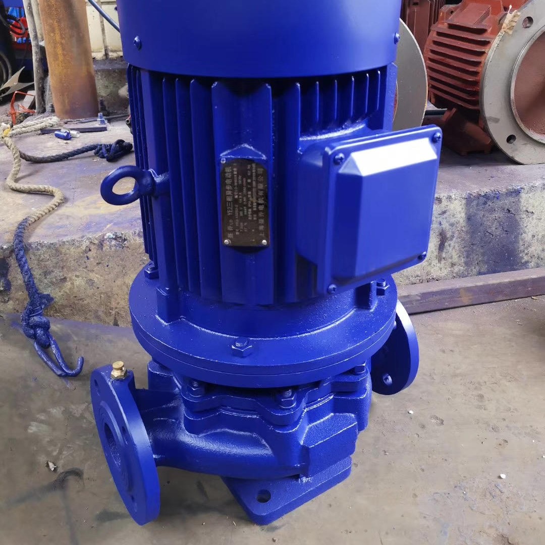 蓝升泵业ISG立式管道离心泵 单级单吸立式离心泵 不锈钢管道离心泵 ISG32-160(I)立式离心泵