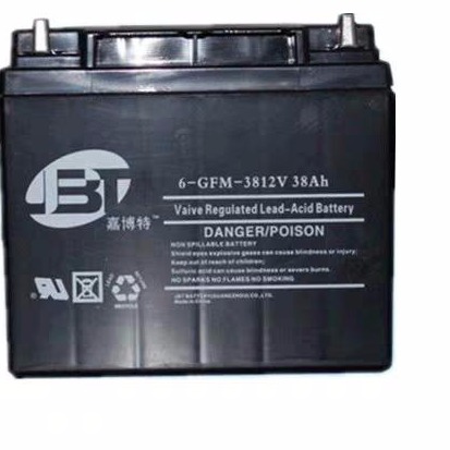 JBT嘉博特蓄电池6-GFM-38 嘉博特蓄电池12V38AH UPS电源电池