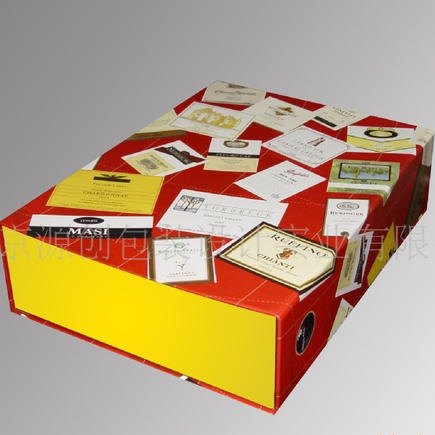 精致外国风味红酒礼盒 南京红酒包装盒 酒类包装盒加工定做厂家图片