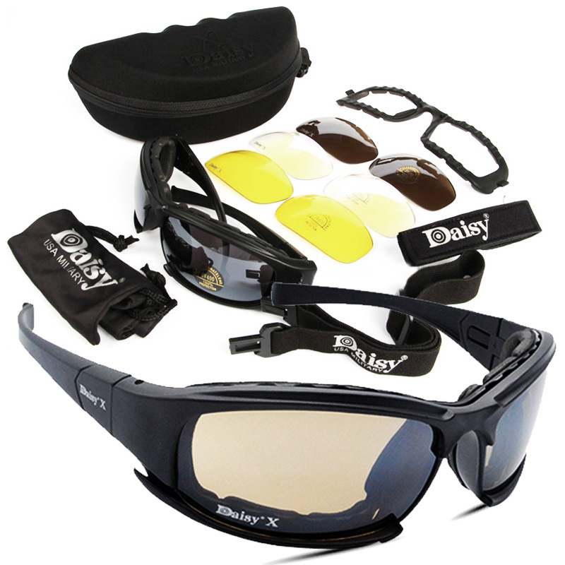 厂家直销 Daisy-X7户外自行车骑行眼镜CS战术防护眼镜摩托车风镜图片