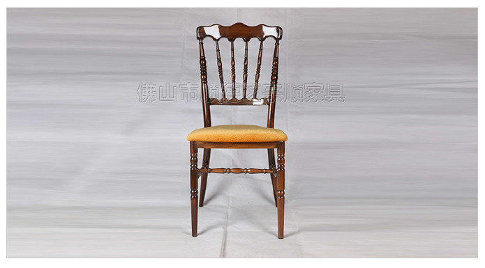 厂家直销 婚庆宴会椅金属竹节椅户外会议酒店餐桌椅 拿破仑古堡椅示例图12