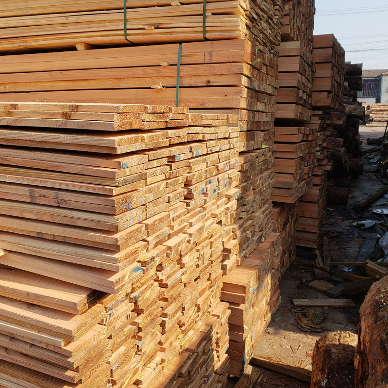 木材加工厂直销日本柳杉木方实木杉木条厂房改造杉木屋面板示例图4