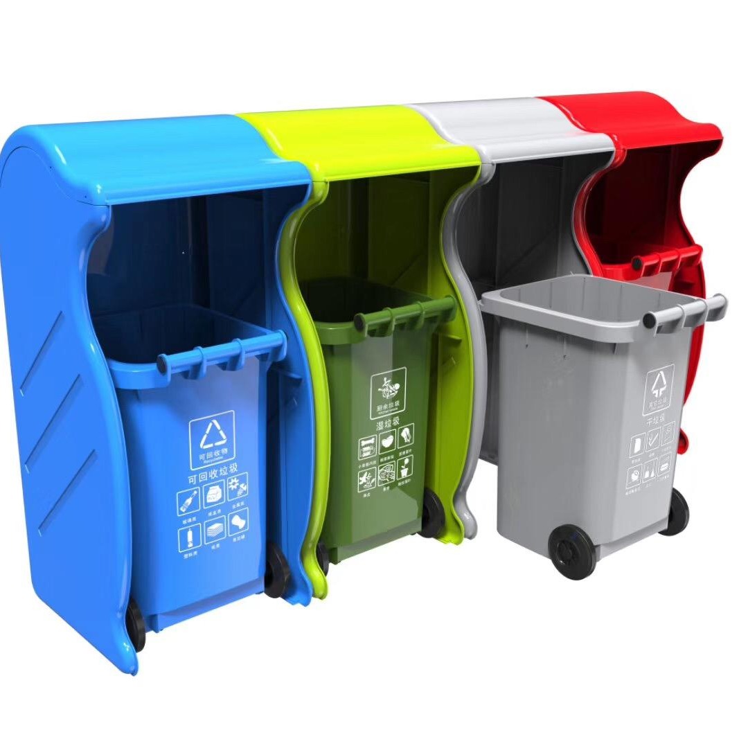 湖南 垃圾分类亭 分类垃圾房 专业定制社区分类垃圾箱 津环亚牌