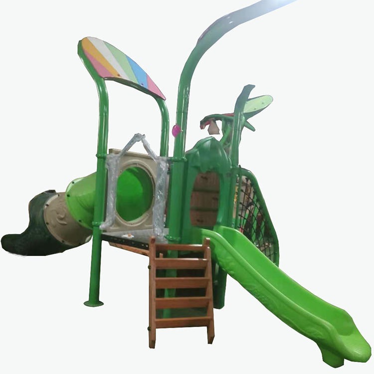旭兴 xx-1  荷花滑梯 儿童滑滑梯秋千组合 幼儿园户外游乐场大型塑料滑梯图片