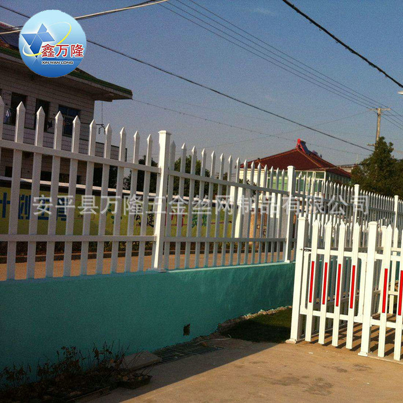 学校围墙锌钢防护栏 工厂铁艺栏杆 定做小区围栏示例图6