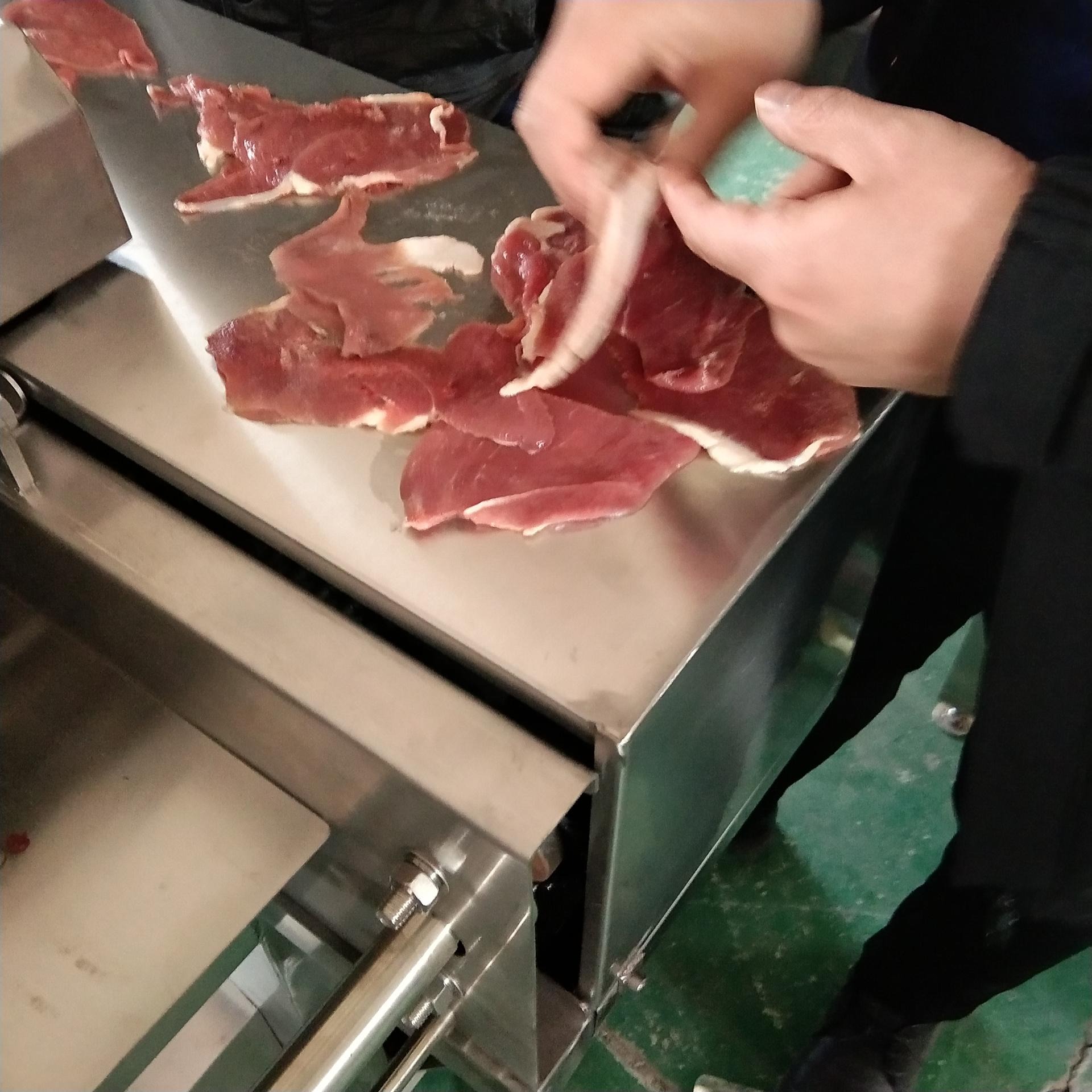 2000型鲜肉切片机  全自动猪肝切片机 厂家直销 水煮肉片切片机 厚薄可调