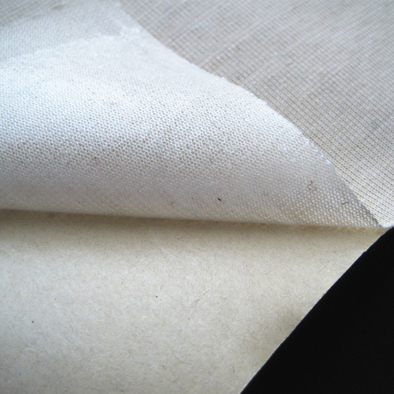 白色单面针织布上自粘加纸_自粘针织定型布_针织布背胶加工示例图3