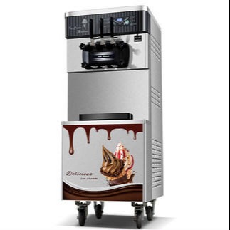意卡芙YKF-8230冰淇淋机商用全自动雪糕机甜筒机三色带保鲜包邮图片