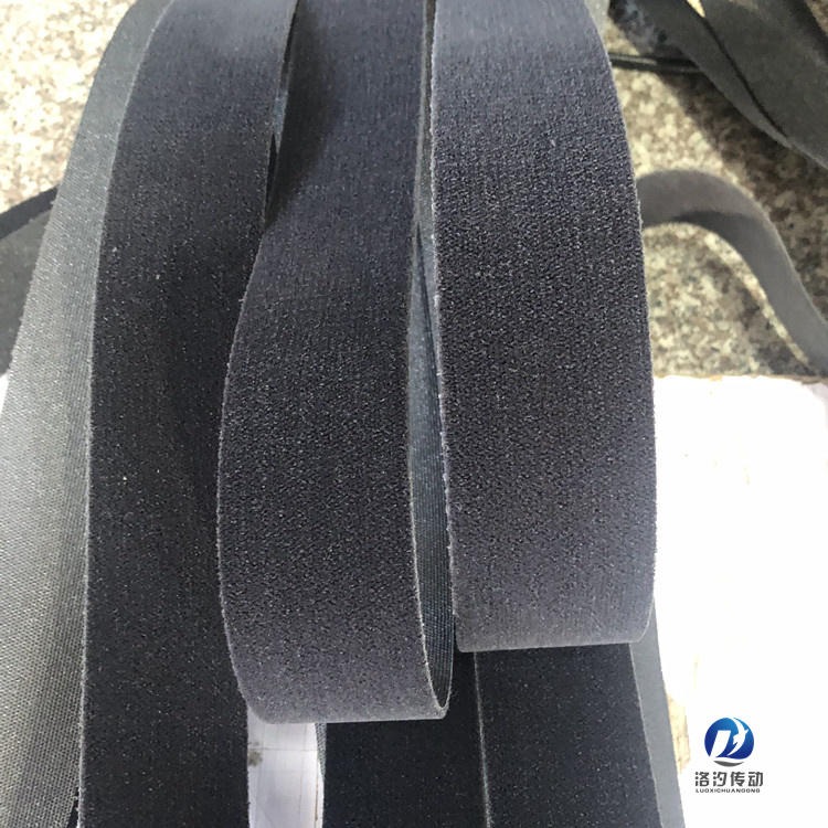上海洛汐长期加工生产黑绒包棍带  绿色绒布包棍带 自粘胶绒布糙面带