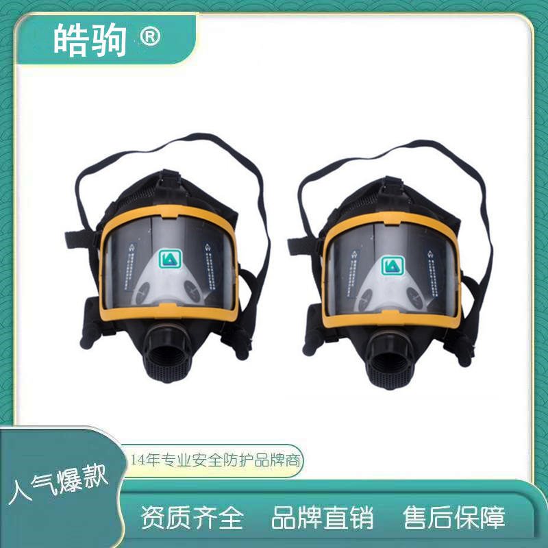 全面型防护面罩 HJF05 皓驹 全面型呼吸防护器 大视野防毒全面具   便携式过滤式呼吸防护器 面屏PC镜片透光率图片