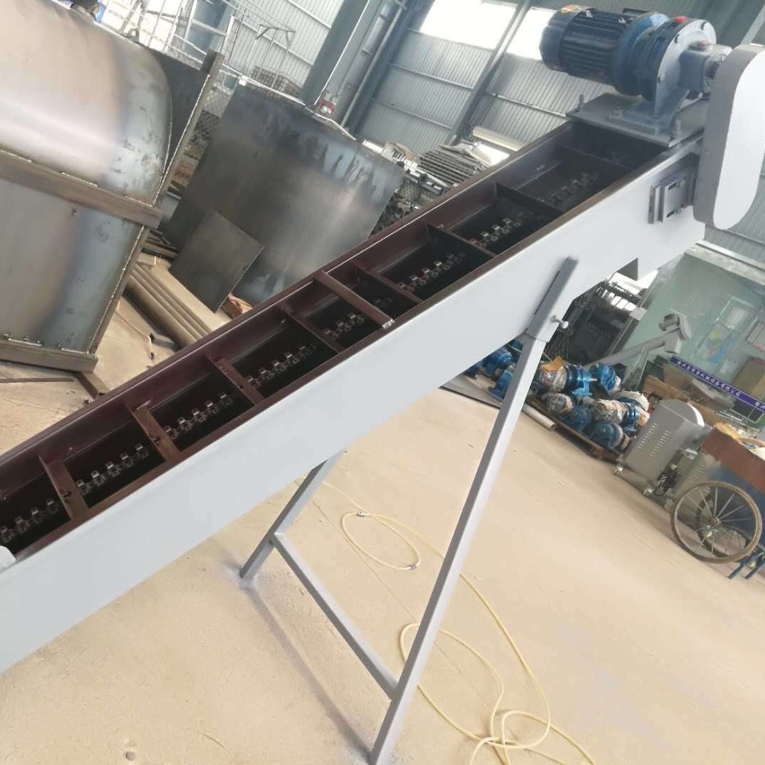 隆兴机械  生产线用刮板式上料机 刮板提升机 菌料输送机 小型提升机 长度可订制