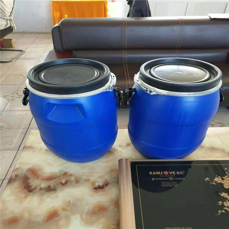 60升法兰桶 60公斤塑料桶山东德州滨州东营60L化工桶耐酸碱百福图片