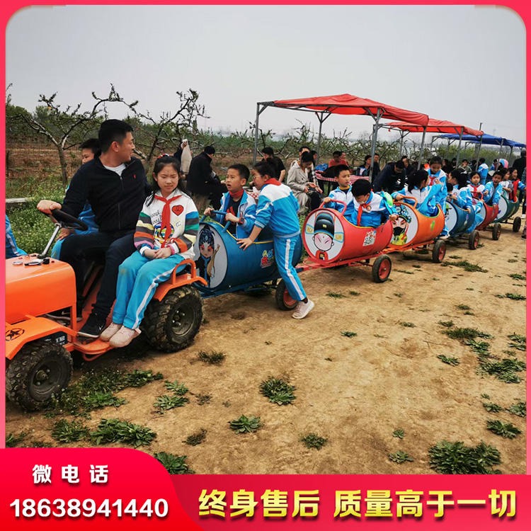 景区观光代步车 油桶火车 景区网红游乐设备 万之利厂家图片