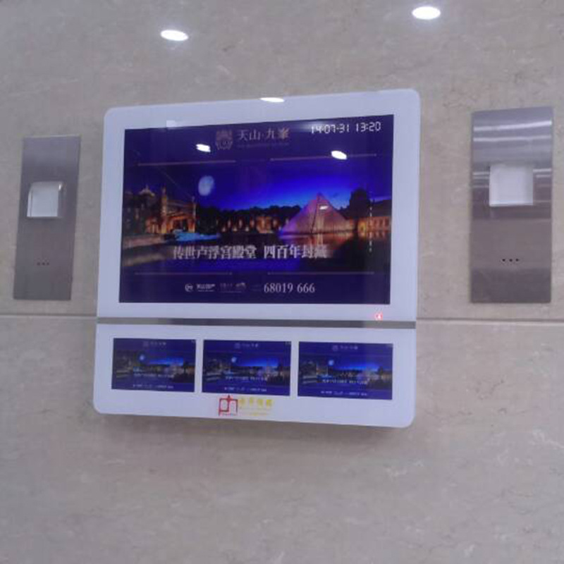壁挂安卓网络无线WiFi广告机楼宇电梯高清液晶屏幕自助电梯广告机示例图2