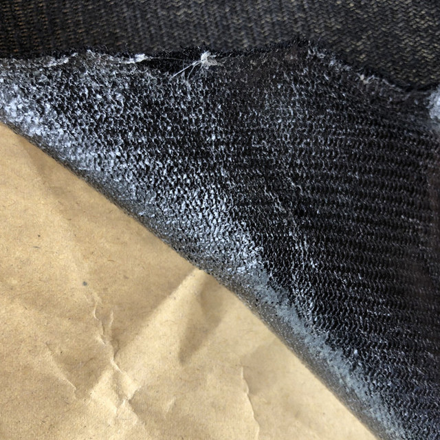 自粘黑色绒背胶加纸 绒上自粘不干胶 拓源背胶边纶布