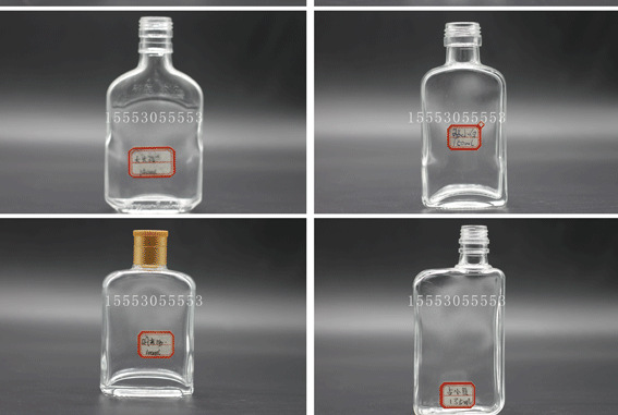 晶白料优质 2两小酒瓶 100ml玻璃瓶 江小白酒瓶 125ml高档l小酒瓶示例图10