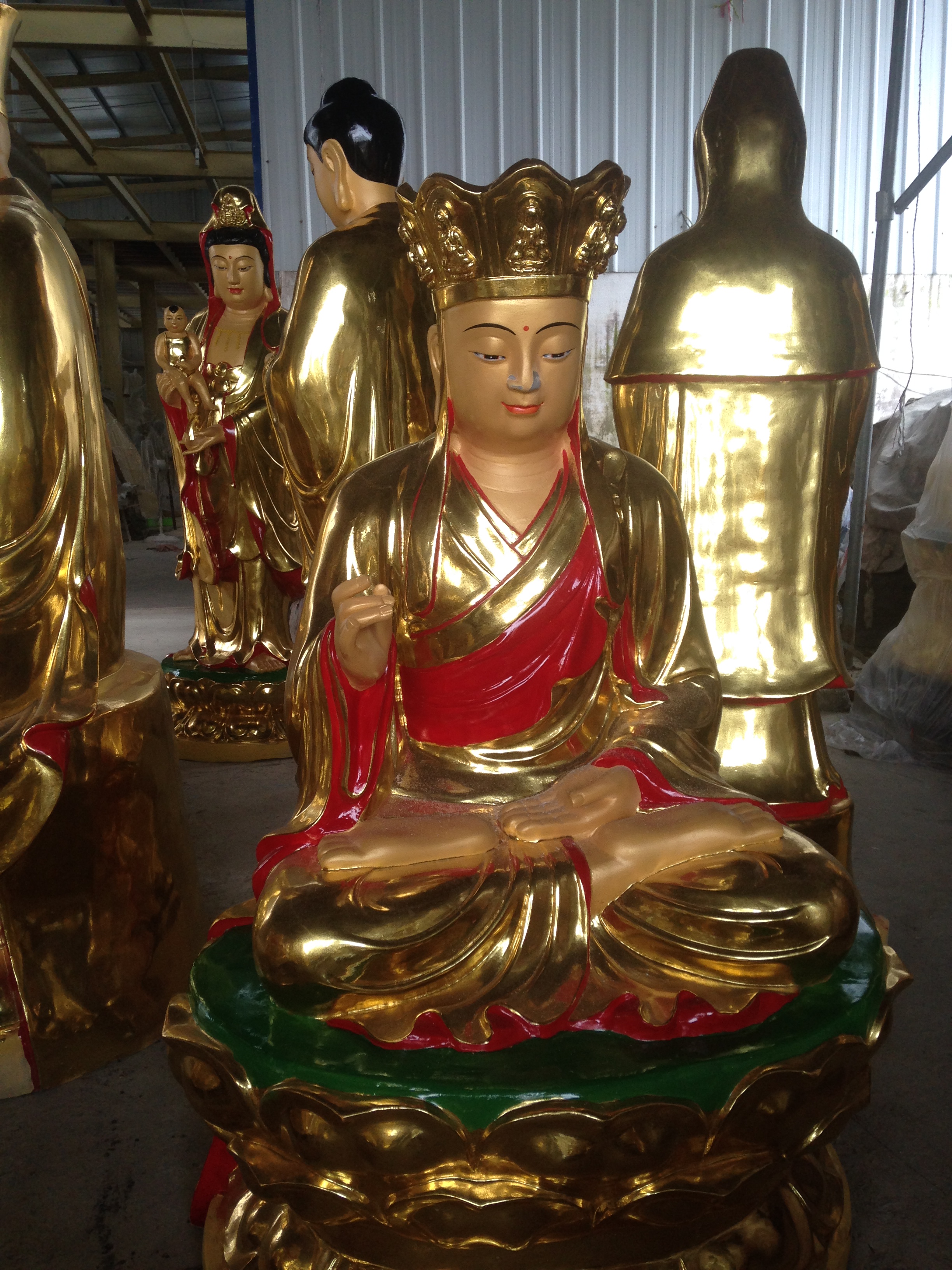 佛像 温州优质佛像厂家批发供应玻璃钢地藏王菩萨 坐像地藏王佛像 地藏王殿供奉地藏王菩萨
