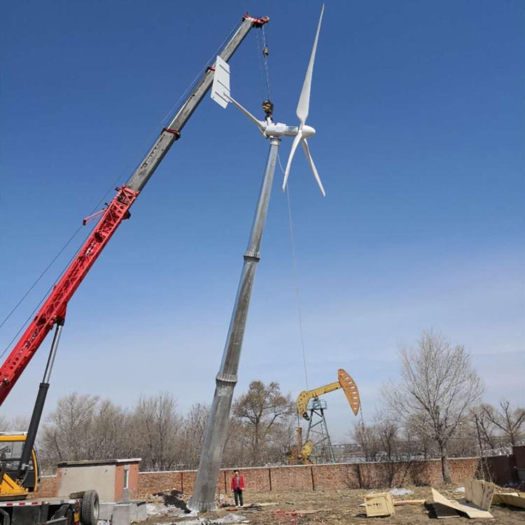 大量销售10KW风力发电机全套 水平轴风力发电机节能利废价格低