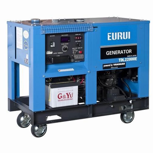 日本东洋EURUI 原装进口柴油 单相17.5KW 便携移动式 发电机 TDL22000E