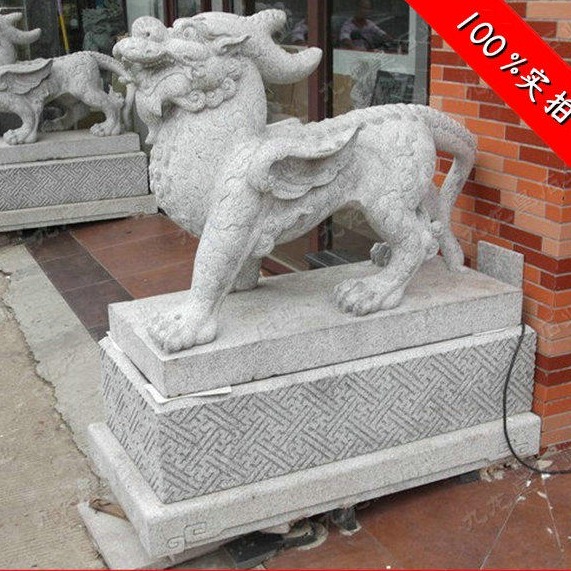 惠安石雕貔貅 银行门口的貔貅 石貔貅的价格 福建九龙星石业图片