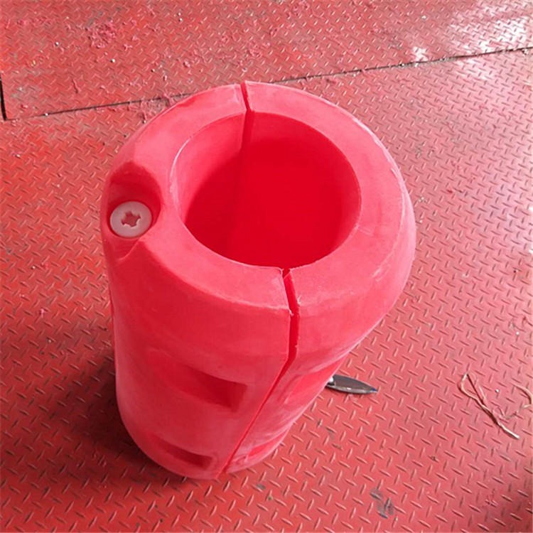 内径125毫米塑料管浮筒 PE疏浚夹管塑料浮筒 定制滚塑管道管道浮体