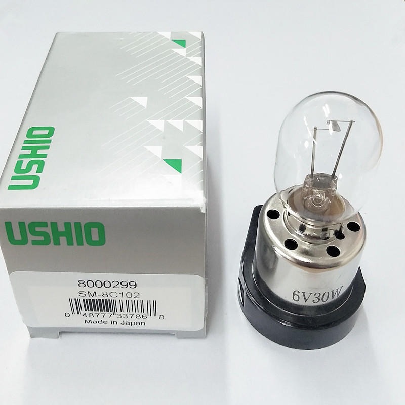 USHIO SM-8C102 6V30W光学倒置显微镜LS-30 8-C仪器灯泡