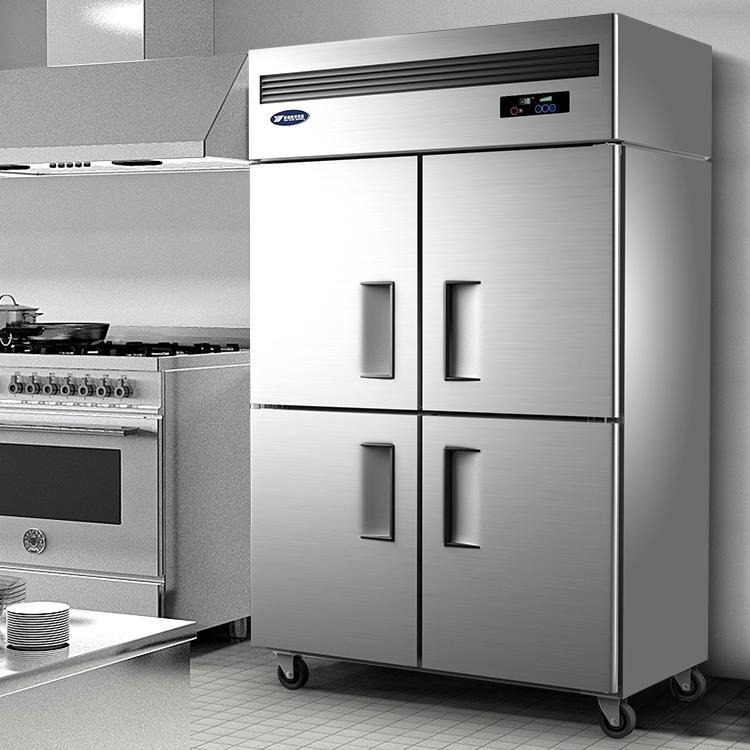 银都冰柜商用四门冰柜烘焙冷藏冷冻柜 厨房大容量冰柜6122/6121型  厂家直销