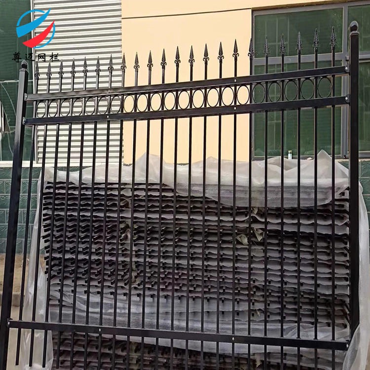 护栏厂家定制 公园河道隔离护栏 小区围墙锌钢护栏 尊迈供应