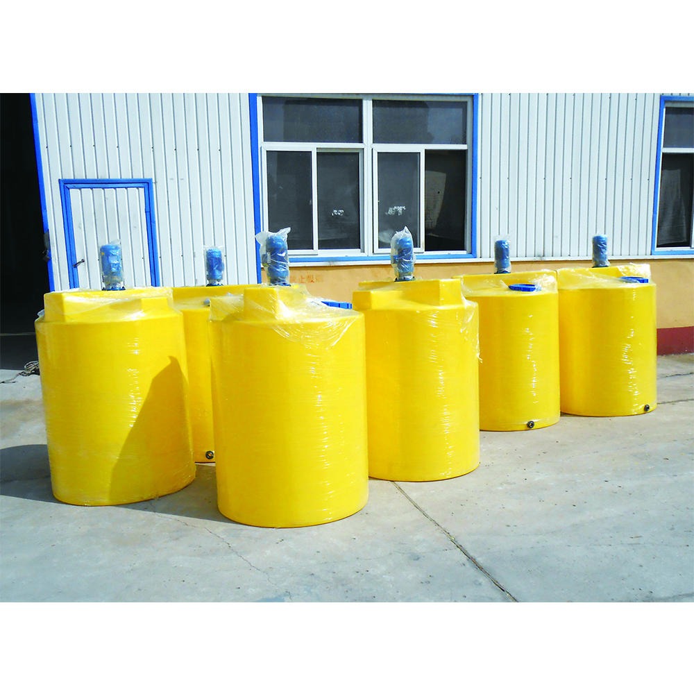 厂家供应 PE加药箱搅拌桶 PAM水处理加药装置500L PE加药箱搅拌桶