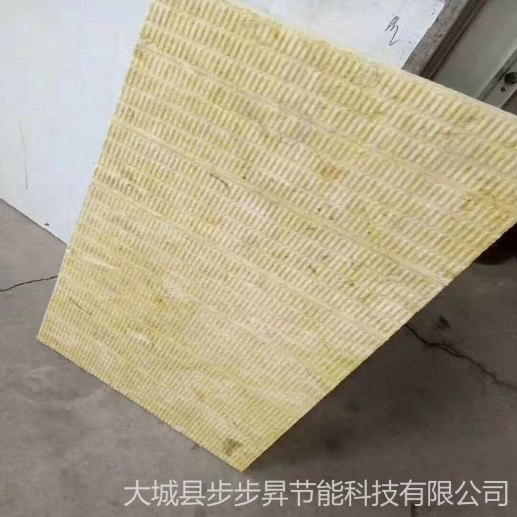 A级防火岩棉条  步步昇岩棉厂定做2公分厚岩棉板  玻璃丝布六面包岩棉毡