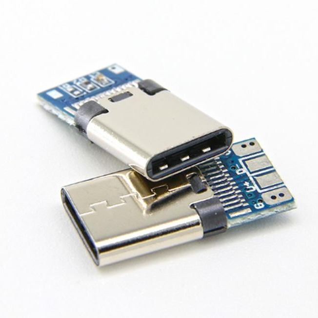 小米手机充电头USB C type 3.1带板公头 2.0型数据传输