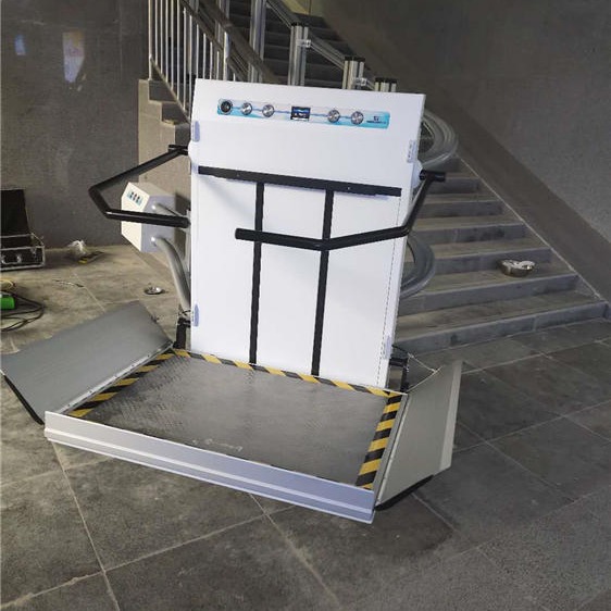 QYXJL启运斜挂电梯 新疆定制家用电梯 残疾人斜挂式升降平台