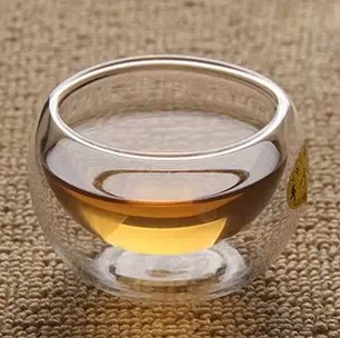 厂家生产供应 耐热玻璃品茗杯双层隔热小茶杯功夫茶具零配50ml图片