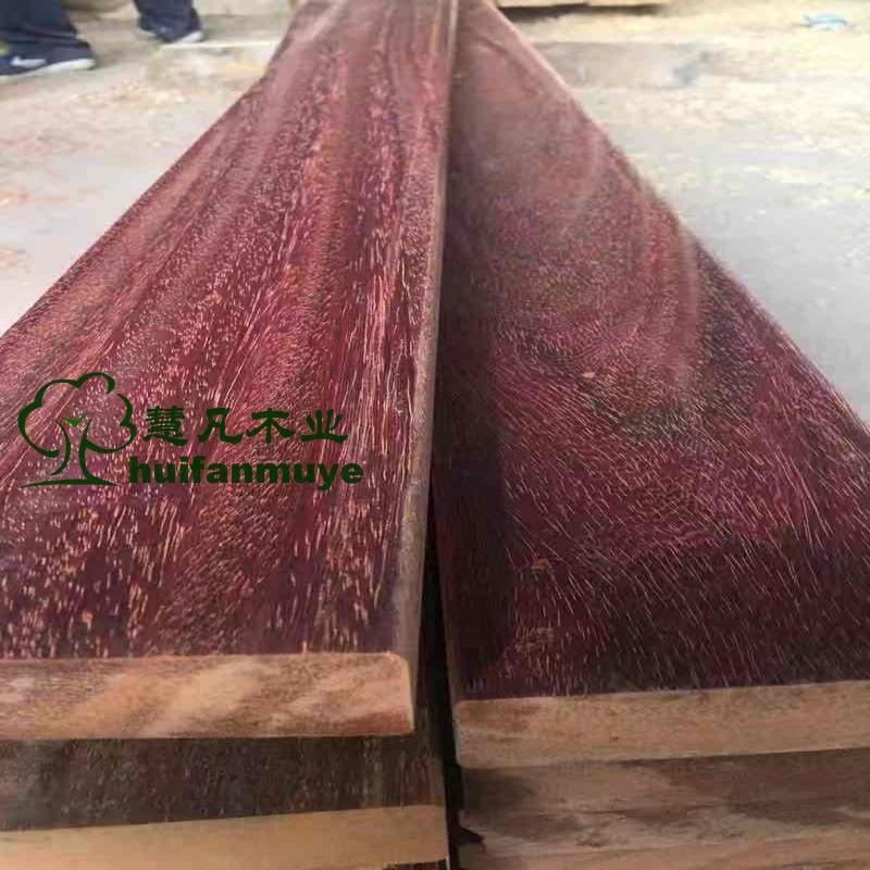 非洲红铁木 古建硬木材料定加工