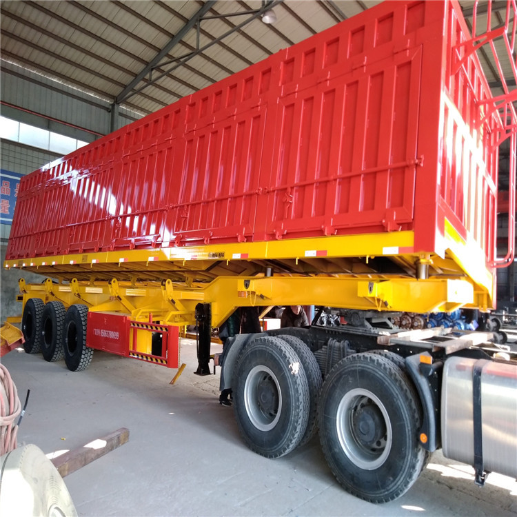 2轴3轴7.5米集装箱的搬运与卸货半挂车（集装箱平板自卸车）示例图4