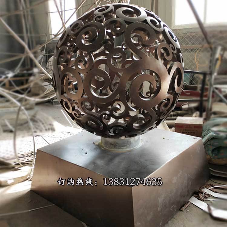 河北不锈钢镂空球厂 精品创意不锈钢镂空球雕塑可定制 不锈钢雕塑镂空球专业生产唐韵雕塑