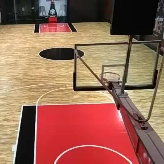 河北双鑫体育专营体育场馆运动木地板 室内篮球馆木地板 运动木地板安装 全国上门服务图片