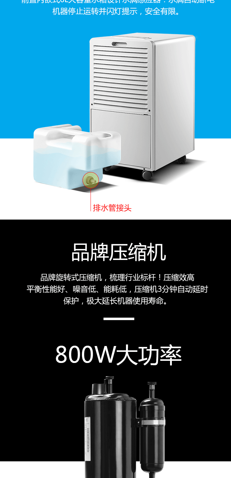 供应川泰窑洞档案室用除湿机CT50EB干燥机食品烘干机工业除湿机示例图5