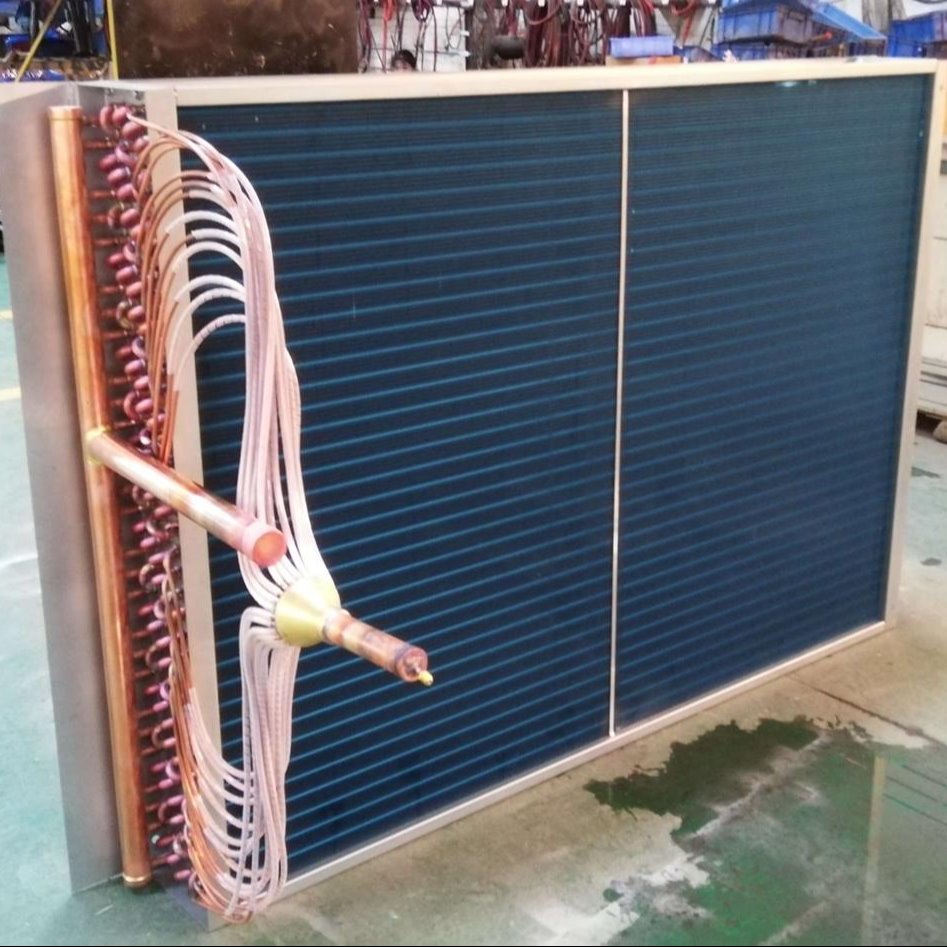 翅片式蒸发器生产厂家 东华泰供应DHT-10HP中央空调机专用蒸发器图片