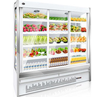 西安欧驰宝点菜柜风幕柜风冷立式展示柜冷藏冰柜1.2/1.5/2/2.5/3米  厂家直销