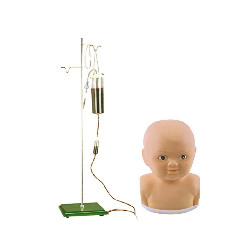 婴儿头部静脉注射训练模型实训考核装置  婴儿头部静脉注射训练模型实训设备  婴儿头部静脉注射训练模型综合实训台