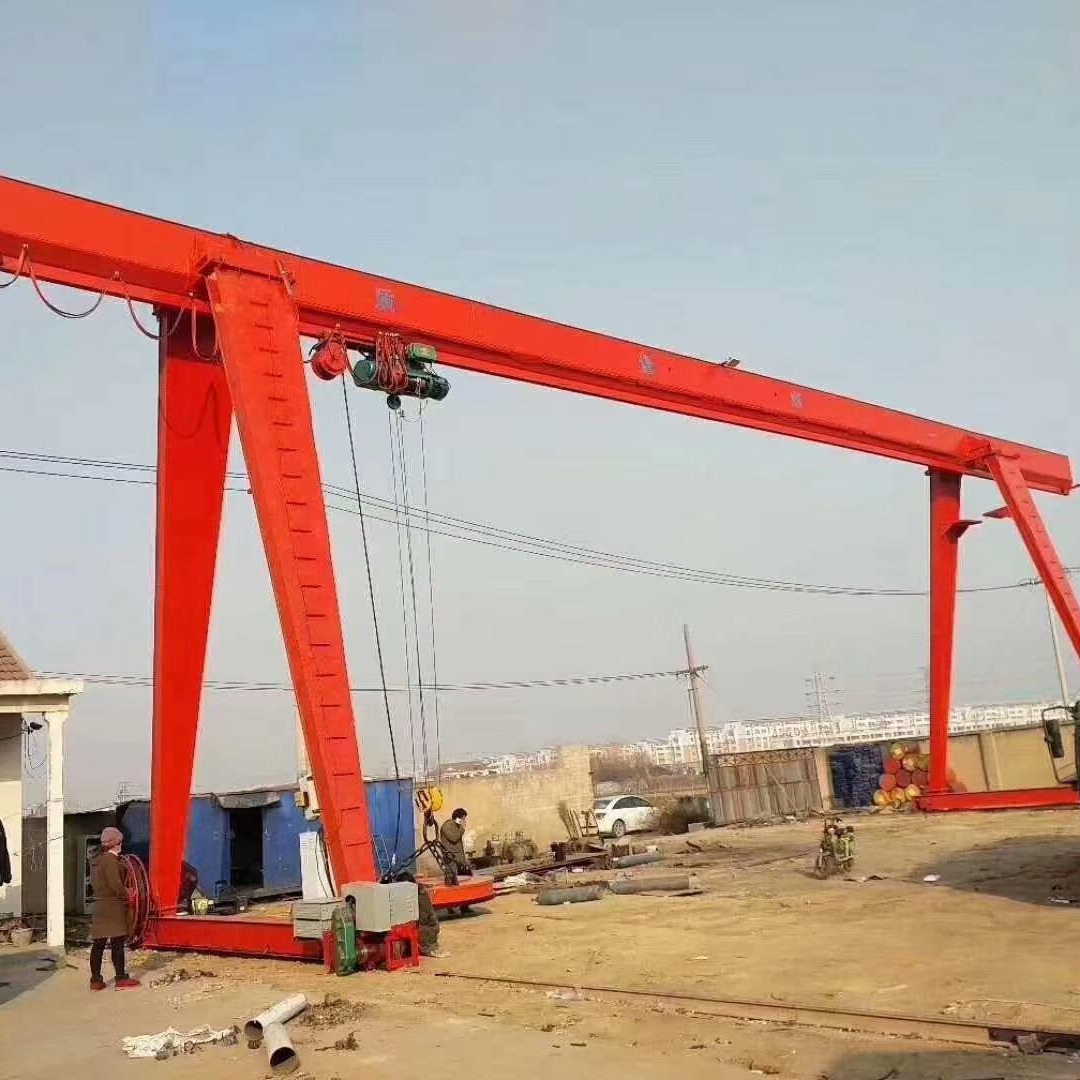 10吨龙门吊  无线遥控安全可靠 货厂专用龙门吊式起重机  5吨航车