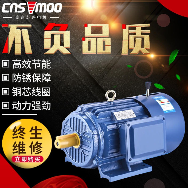 南京苏玛电动机厂家YE2三相电动机YE2 100L-8交流三项电机马达0.75kw水泵风机三项异步马达