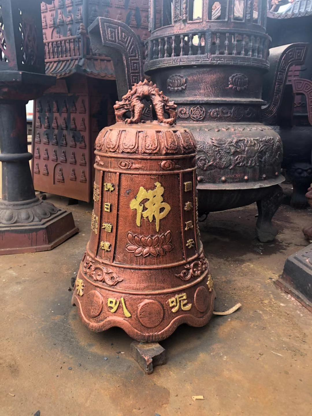 铁钟 温州慈宏法器生产铸造铸铁铁钟 钟楼铁钟 冬瓜形铁钟