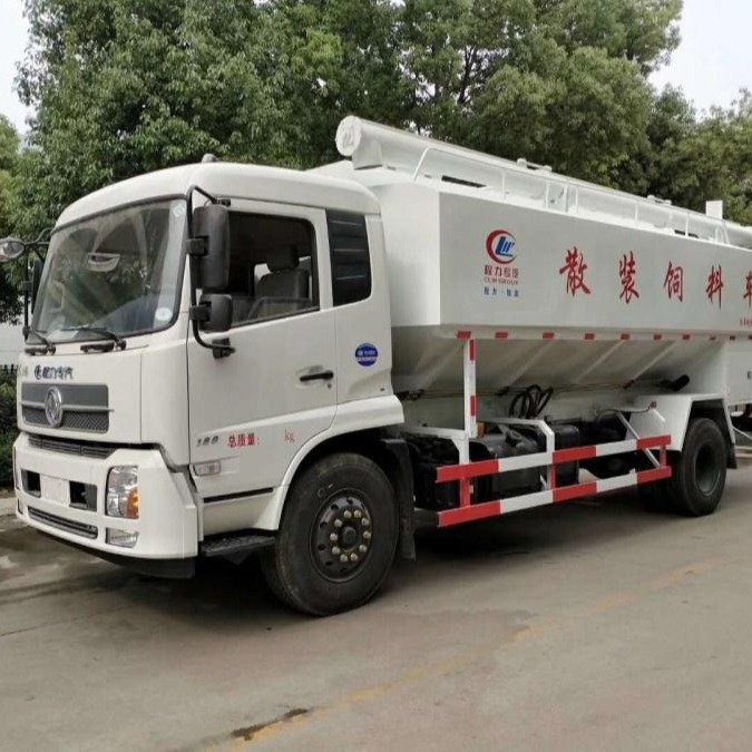 散装饲料车 东风天锦28方20方15吨饲料运输车 厂家价格配置CLW5182