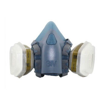3M 防毒面具7502面具 喷漆口罩防尘面罩 呼吸防护7件套装硅胶材质半面罩 防PM2.5