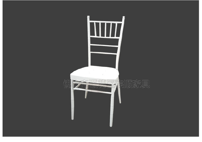 广东厂家直销金属骨架餐椅白色竹节椅酒店宴会椅拿破仑椅加工定制示例图7